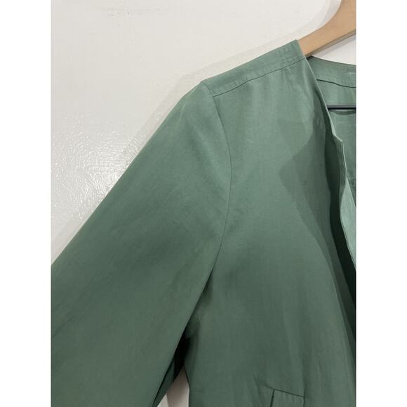 Eileen Fisher Drapey Tencel Blend Jacket S Quiet Luxury Minimalist Scandi Crop - Picture 5 of 15